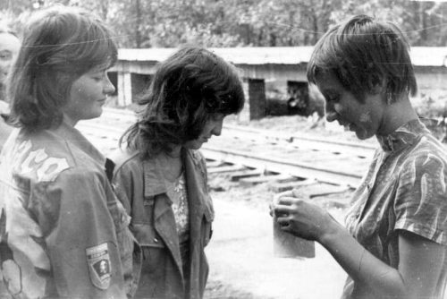 На перроне в Казахстане